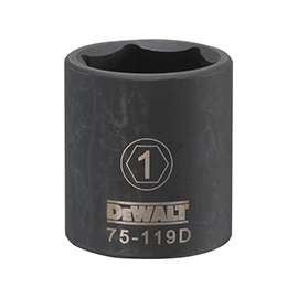 DeWalt DWMT75119OSP Impact Socket, 1/2 in, 1 in, 6 Point