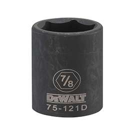 DeWalt DWMT75121OSP Impact Socket, 1/2 in, 7/8 in, 6 Point