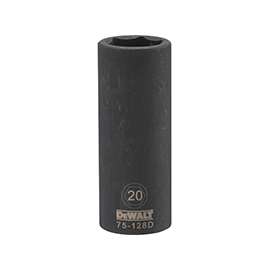 DeWalt DWMT75128OSP Deep Impact Socket, 1/2 in, 20 mm, 6 Point