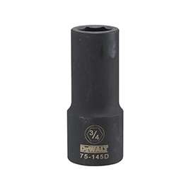 DeWALT DWMT75145OSP Impact Socket, 3/4 in Drive, 3/4 in Socket, 6-Point, Black Oxide