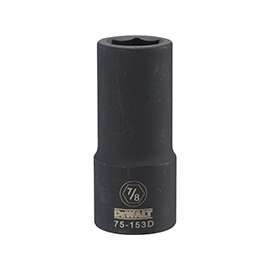 DeWALT DWMT75153OSP Impact Socket, 3/4 in Drive, 7/8 in Socket, 6-Point, Black Oxide