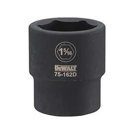 DeWALT DWMT75162OSP Impact Socket, 3/4 in Drive, 1-5/16 in Socket, 6-Point, Black Oxide