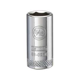 DeWALT DWMT86026OSP Hand Socket, SAE Measuring, 1/4 in Drive, 6-Point, 5/16 in Socket, Vanadium Steel