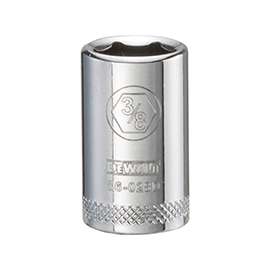 DeWALT DWMT86028OSP Hand Socket, SAE Measuring, 1/4 in Drive, 6-Point, 3/8 in Socket, Vanadium Steel