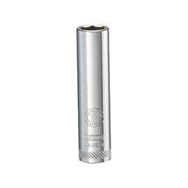 DeWALT DWMT86096OSP Deep Metric Drive Socket, 1/4 in Drive, 6-Point, 8 mm Socket, Steel