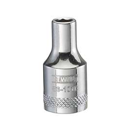 DeWALT DWMT86101OSP Hand Socket, Metric Measuring, 1/4 in Drive, 6-Point, 4 mm Socket, Vanadium Steel