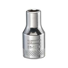 DeWALT DWMT86102OSP Hand Socket, Metric Measuring, 1/4 in Drive, 6-Point, 5 mm Socket, Vanadium Steel