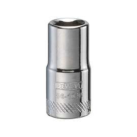 DeWALT DWMT86104OSP Hand Socket, Metric Measuring, 1/4 in Drive, 6-Point, 7 mm Socket, Vanadium Steel