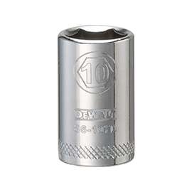 DeWALT DWMT86108OSP Hand Socket, Metric Measuring, 1/4 in Drive, 6-Point, 11 mm Socket, Vanadium Steel