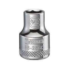 DeWALT DWMT86256OSP Hand Socket, SAE Measuring, 3/8 in Drive, 6-Point, 5/16 in Socket, Vanadium Steel