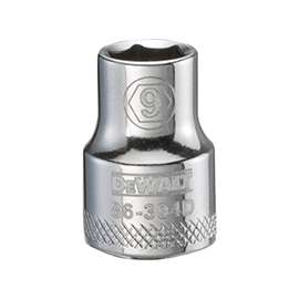 DeWALT DWMT86304OSP Hand Socket, Metric Measuring, 3/8 in Drive, 6-Point, 9 mm Socket, Vanadium Steel