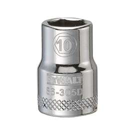 DeWALT DWMT86305OSP Hand Socket, Metric Measuring, 3/8 in Drive, 6-Point, 10 mm Socket, Vanadium Steel