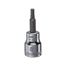 DeWALT DWMT86388OSP Fractional Hex Bit Socket, 5/32 in Tip, 3/8 in Drive, Polished Chrome Vanadium, 1-31/32 in OAL