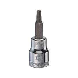 DeWALT DWMT87143OSP Torx Bit Socket, T25 Tip, 3/8 in Drive, Polished Chrome Vanadium, 1-31/32 in OAL