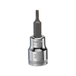 DeWALT DWMT87404OSP Torx Bit Socket, T10 Tip, 3/8 in Drive, Polished Chrome Vanadium, 1-31/32 in OAL
