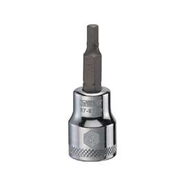 DeWALT DWMT87971OSP Fractional Hex Bit Socket, 4 mm Tip, 3/8 in Drive, Polished Chrome Vanadium, 1-31/32 in OAL