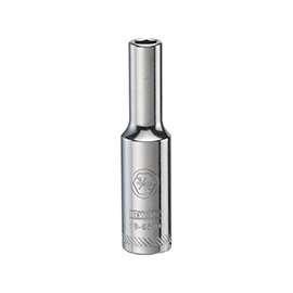 DeWALT DWMT88964OSP Drive Socket, SAE Measuring, 1/4 in Drive, 6-Point, 3/16 in Socket, Vanadium Steel