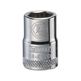 DeWALT DWMT88977OSP Hand Socket, SAE Measuring, 3/8 in Drive, 6-Point, 7/16 in Socket, Vanadium Steel