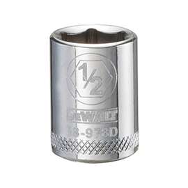 DeWALT DWMT88978OSP Hand Socket, SAE Measuring, 3/8 in Drive, 6-Point, 1/2 in Socket, Vanadium Steel