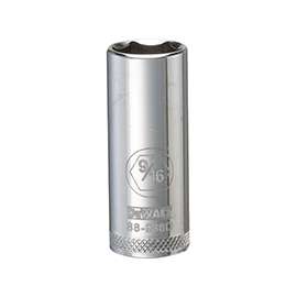DeWALT DWMT88988OSP Drive Socket, SAE Measuring, 3/8 in Drive, 6-Point, 9/16 in Socket, Vanadium Steel