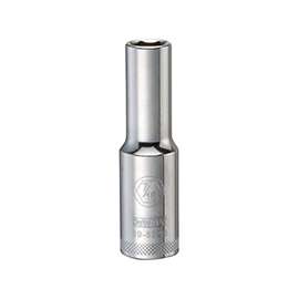 DeWALT DWMT89532OSP Drive Socket, SAE Measuring, 1/2 in Drive, 6-Point, 7/16 in Socket, Vanadium Steel