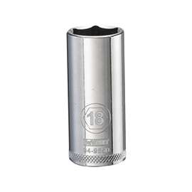 DeWALT DWMT94955OSP Drive Socket, Metric Measuring, 3/8 in Drive, 6-Point, 18 mm Socket, Vanadium Steel