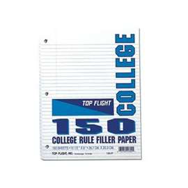Top Flight 4314212 Filler Paper, 10-1/2 in x 8 in