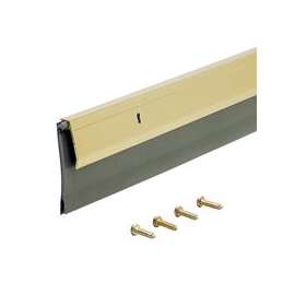 M-D 05744 Door Sweep, 36 in L, 1/4 in W, Aluminum Flange