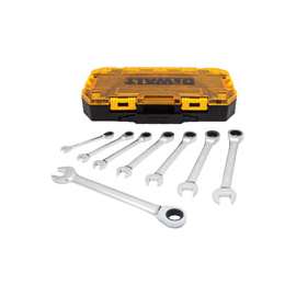 DeWALT DWMT74733 Combination Wrench Set, Polished Chrome, 8-Piece