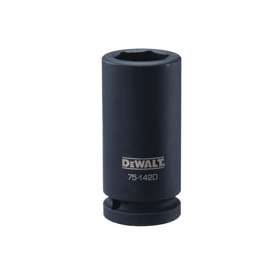 DeWALT DWMT75142OSP Impact Socket, 3/4 in Drive, 25 mm Socket, 6-Point, Black Oxide