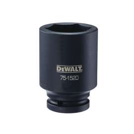 DeWALT DWMT75152OSP Impact Socket, 3/4 in Drive, 41 mm Socket, 6-Point, Black Oxide