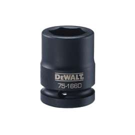 DeWALT DWMT75166OSP Impact Socket, 3/4 in Drive, 24 mm Socket, 6-Point, Black Oxide