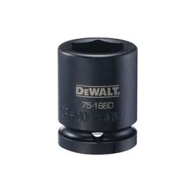 DeWALT DWMT75168OSP Impact Socket, 3/4 in Drive, 26 mm Socket, 6-Point, Black Oxide