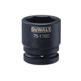 DeWALT DWMT75172OSP Impact Socket, 3/4 in Drive, 32 mm Socket, 6-Point, Black Oxide