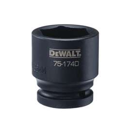 DeWALT DWMT75174OSP Impact Socket, 3/4 in Drive, 35 mm Socket, 6-Point, Black Oxide