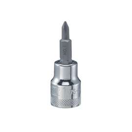 DeWALT DWMT75446OSP Phillips Screwdriver Bit Socket, #1 Tip, 3/8 in Drive, Polished Chrome Vanadium