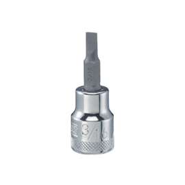 DeWALT DWMT75449OSP Slotted Screwdriver Bit Socket, 3/8 in Drive, 1-31/32 in OAL, Polished Chrome Vanadium