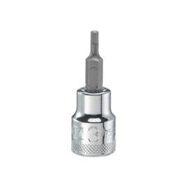 DeWALT DWMT75456OSP Fractional Hex Bit Socket, 3 mm Tip, 3/8 in Drive, Polished Chrome Vanadium, 1-31/32 in OAL