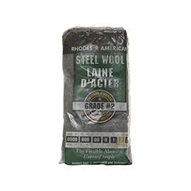 Rhodes American 10121157 Steel Wool Pad, #2-Grit, Medium, Metal