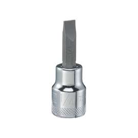 DeWALT DWMT75452OSP Slotted Screwdriver Bit Socket, 3/8 in Drive, 1-5/16 in OAL, Polished Chrome Vanadium