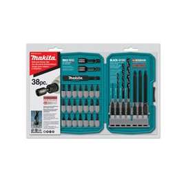 Makita T-01373 Drill/Drive Bit Set, Steel, Black Oxide, 38-Piece