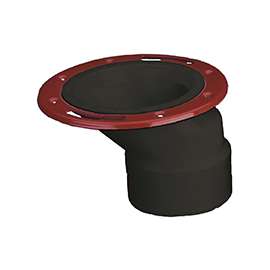 Oatey 43500 Closet Flange, 3, 4 in, ABS, Black