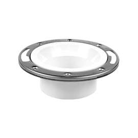 Oatey 43499 Closet Flange, 4 in, PVC, White