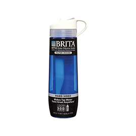 Brita 35808 Water Filtration Bottle, 23.7 oz Capacity, Plastic, Blue