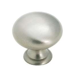 Amerock BP1950HG10 Cabinet Knob, 1-1/8 in Projection, Satin Nickel