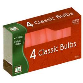 HW 4PK C9 RED Cera Bulb