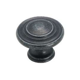 Amerock BP1586WID Cabinet Knob, 1 in Projection, Zinc, Wrought Iron Dark