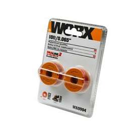 WORX WA0004.M1 Trimmer Line, 0.065 in Dia, Synthetic Co-Polymer Nylon Resin, Orange