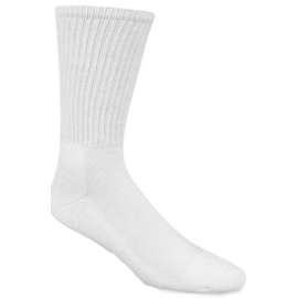 3PK MED WHT Crew Sock
