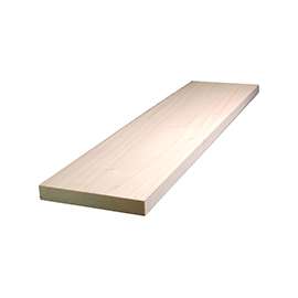 ALEXANDRIA Moulding 0Q1X6-27048C Hardwood Board, 4 ft L, 6 in W, 1 in Thick, Poplar